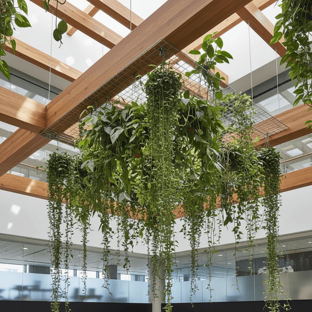 Botanical ceiling feature